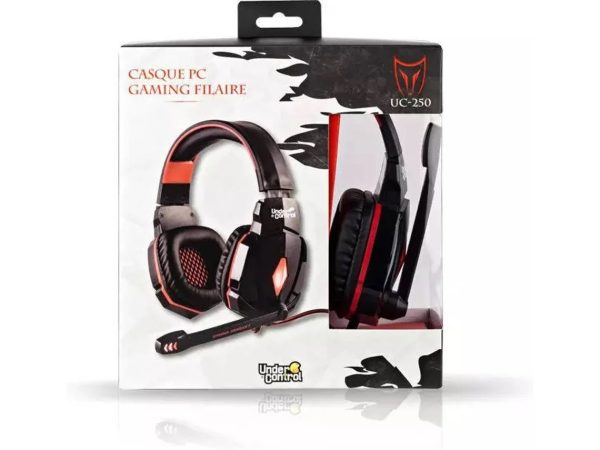 Cuffie da gioco cablate UC-250 + microfono per PC - Under Control 61505 - immagine 2