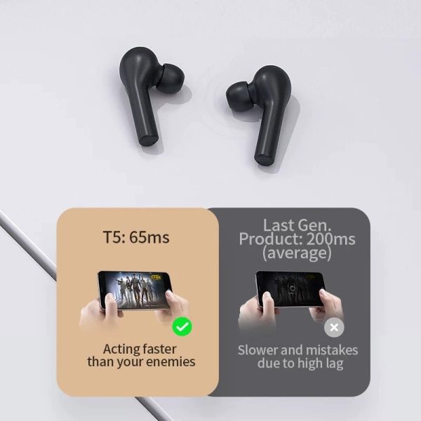 QCY T5 Cuffie Bluetooth True Wireless TWS 5.0 con microfono - immagine 4
