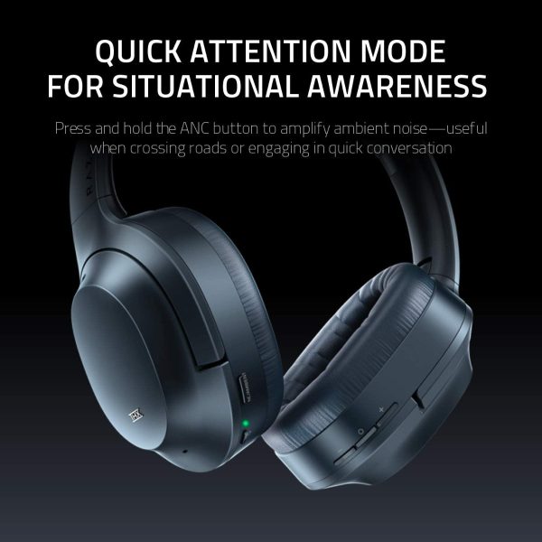Razer Opus - Auriculares inalámbricos con certificación THX y reducción activa del ruido ANC - immagine 2