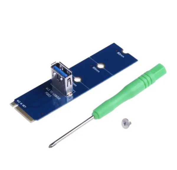 Adattatore di espansione da M2 a USB3.0, convertitore per riser PCI-E
