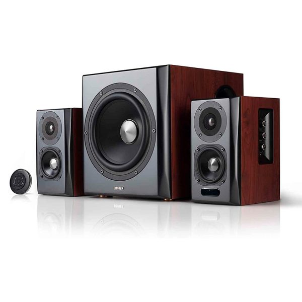 Edifier S350DB Diffusore da scaffale e subwoofer 2.1 Bluetooth v4.1 Sistema di altoparlanti aptX Wireless Sound per stanze di computer, soggiorni e studi