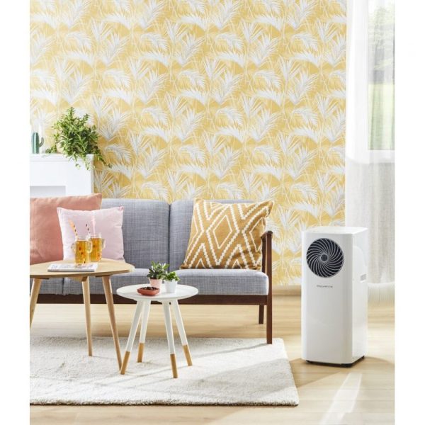 Aire acondicionado portátil - RowentaTurbo Cool AU5020, 2500 fg/h, 2500 W, 83 m³, Filtro antipolvo, Kit sellado ventanas y conducto de escape, Blanco - immagine 4