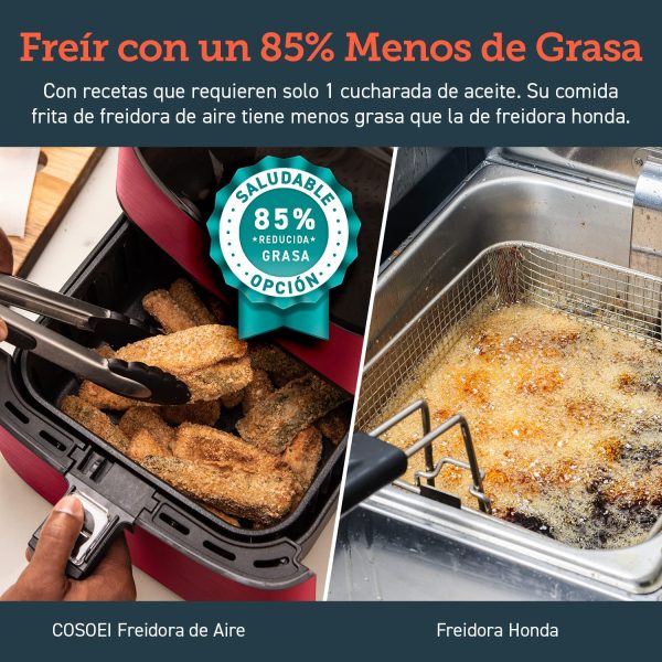 Freidora Airfryer Premium Chef Edition 5.5L 1700W (Roja) - COSORI - immagine 4
