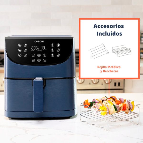 Freidora Airfryer Premium Chef Edition 5.5L 1700W (Azul) - COSORI - immagine 2