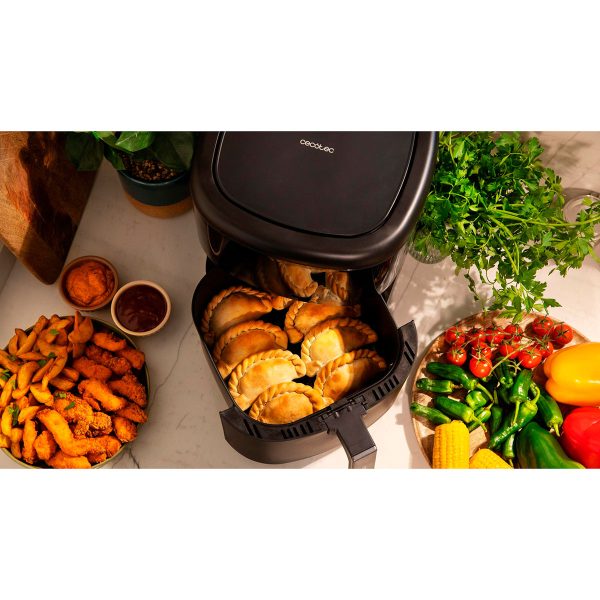 Cecotec Freidora sin Aceite 6 L de Aire Caliente con Accesorios Cecofry Bombastik 6000 Full. 1700 W, Tecnología PerfectCook, Regulación de Temperatura y Tiempo, Control Táctil, 12 Modos - immagine 4