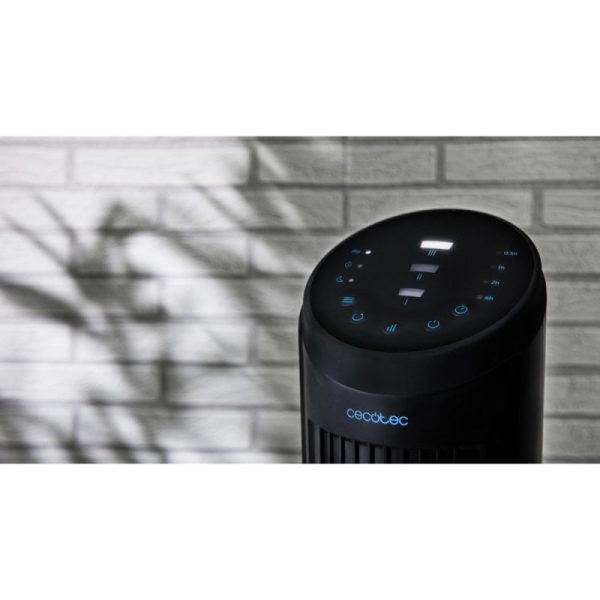 Cecotec Ventilador de Torre Digital con Mando a Distancia y Temporizador EnergySilence 9090 Skyline. 45 W, 40'' (102cm) de Altura, Oscilante, Motor de Cobre, 3 Velocidades, Negro - immagine 3