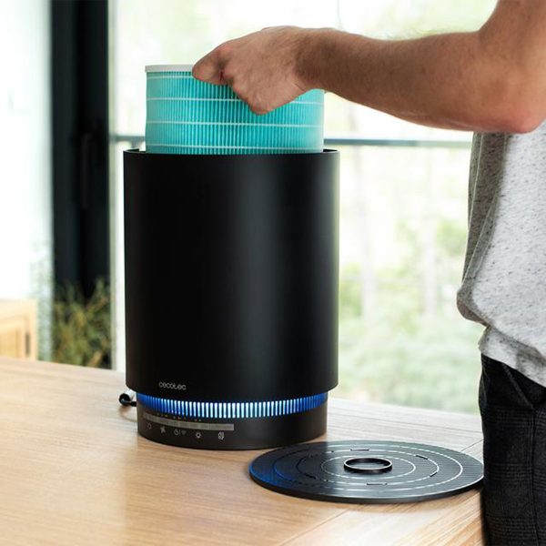 Cecotec Purificador de Aire Bajo Consumo TotalPure 1800 Style Pro Connected. Potencia 45 W, 130 CADR, 4 Etapas de filtrado, Control por Wi-Fi, Temporizador, Motor DC, Cobertura 40 m3 - immagine 4