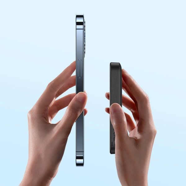 Baseus Magsafe Powerbank 6000mAh Nero Powerbank senza fili con funzione di ricarica rapida - immagine 3