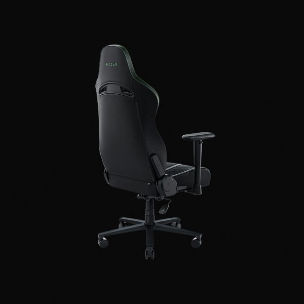Sedia da gioco - Razer Enki X, Braccioli 2D, Carico massimo 136 kg, Pelle sintetica, Arco lombare, Nero/Verde - immagine 3