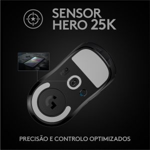 Mouse da gioco superleggero Logitech Pro X 25600 DPI Nero