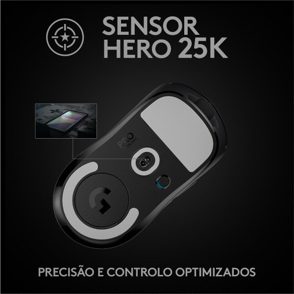 Mouse da gioco superleggero Logitech Pro X 25600 DPI Nero - immagine 3
