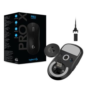 Mouse da gioco superleggero Logitech Pro X 25600 DPI Nero