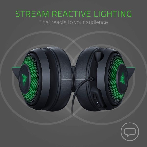 Cuffie da gioco Razer Kraken Kitty Edition Nero - immagine 4