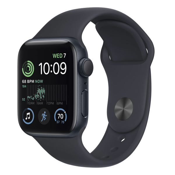 Apple Watch SE GPS + Cellular 40 mm Alluminio Mezzanotte con fascia sportiva Mezzanotte M/L