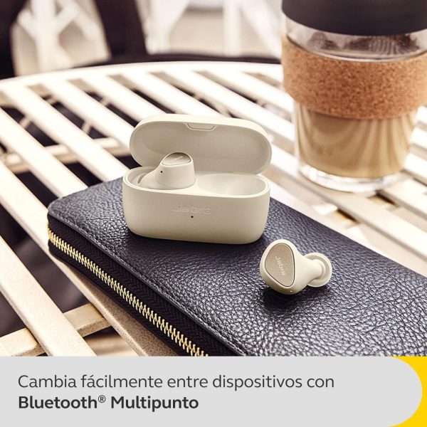 Auricolari Jabra Elite 4 In Ear True Wireless Bluetooth Active Noise Cancelling (ANC) Beige chiaro - immagine 4