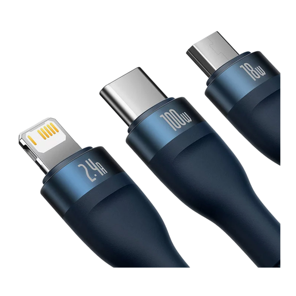 Baseus USB-A Flash per USB-C | MicroUSB | Fulmine PD 100 W 1,2 m - immagine 4