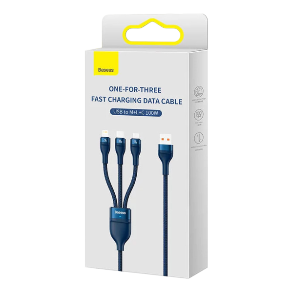 Baseus USB-A Flash per USB-C | MicroUSB | Fulmine PD 100 W 1,2 m