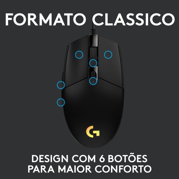 Logitech G203 Lightsync nero - immagine 2