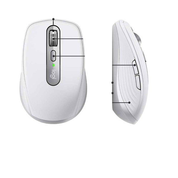 Logitech Mx Anywhere 3 For Mac Wireless Mouse Bianco - immagine 2