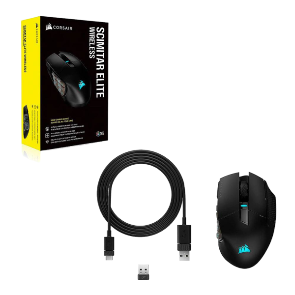 Corsair Scimitar Elite Wireless Gaming Mouse Nero - immagine 2