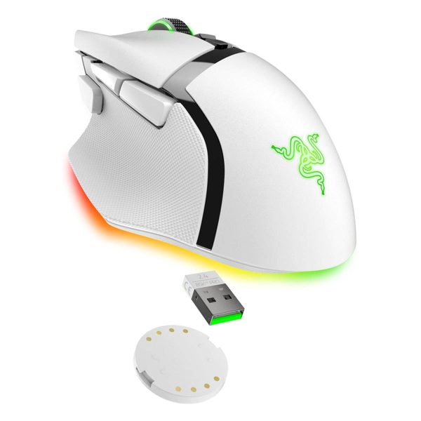 Rato Óptico Razer Basilisk V3 Pro RGB Wireless/Bluetooth 30000DPI Branco - immagine 2