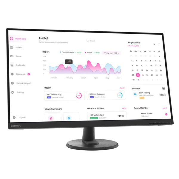 Monitor Lenovo D32-40 VA 31.5" FHD 16:9 75Hz